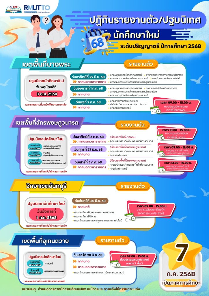 ปฏิทินรายงานตัวนักศึกษาใหม่-2568